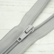 Spirálový zip 70cm dělitelný - světlošedivý