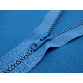 Kostěný zip 30cm dělitelný - modrý pudrový B-26