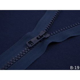 Kostěný zip 30cm dělitelný - navy B-19