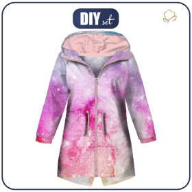 DĚTSKÁ BUNDA PARKA (ARIEL) - Akvarelová galaxie Vz. 5 - softshell
