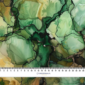 alcohol ink wz.14 - teplákovina počesaná s elastanem ITY