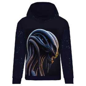 DÁMSKA MIKINA (POLA) CLASSIC S KAPUCÍ - ALIEN PORTRAIT - Sada šití