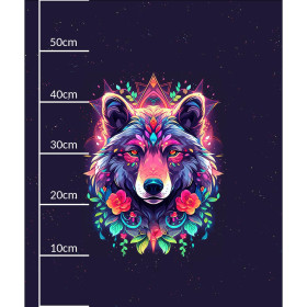 ANIMALS MANDALA wz.6 (bear) - panel (60cm x 50cm) 