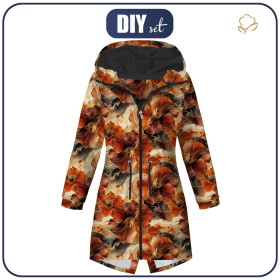 DÁMSKÁ BUNDA PARKA (ANNA) - AUTUMN FLOWERS WZ.13 - softshell