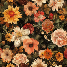 AUTUMN FLOWERS VZ. 2 - lycra 300g