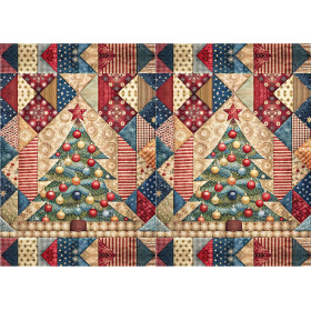 BATIK WZ. 4 - panel 71cm x 100cm/ 2szt. - tkanina bawełniana