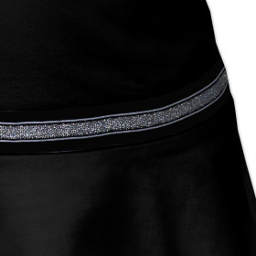 Dětská halenka s basquine s krystalovou aplikaci (ANGIE) - černý 98-104 - Sada šití