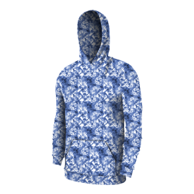 PÁNSKÁ MIKINA S KAPUCÍ (COLORADO) - BATIKA vz. 1 / classic blue - SADA ŠITÍ