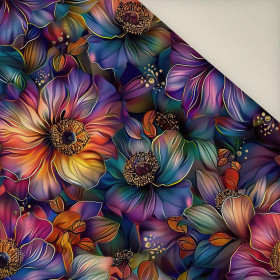 COLORFUL FLOWERS vz. 1- Potahový velur 