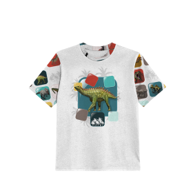 2-PACK - DĚTSKÉ TRIČKO - DINO vz. 1 - Sada šití