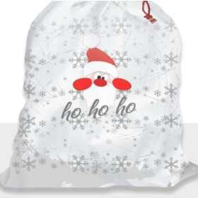 HO HO HO /  bílý - panel, bavlněné tkaniny 