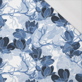 MAGNOLIE vz. 2 (classic blue) - organický úplet single jersey s elastanem 