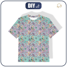 DĚTSKÉ TRIČKO - MOŘSKÉ PANNY A VODNÍ MELOUNY - single jersey