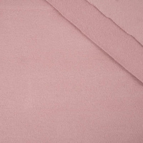 Růžově křemenný - Oboustranný bavlněný fleece
