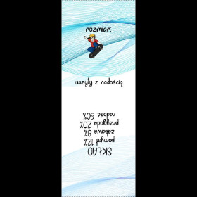 Štítek chlapecký "SKATER" PL - Sada 9 ks / Velikost na výběr