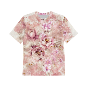 2-PACK - DĚTSKÉ TRIČKO - KVĚTINY vz. 2 / WATERCOLOR FLOWERS vz. 6 - Sada šití