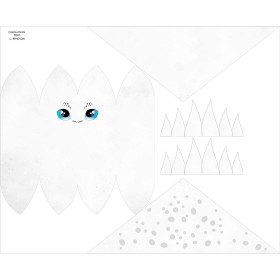 DĚTSKÁ ČEPICE A ŠATKA (DINO) - WHITE DRAGON - Sada šití