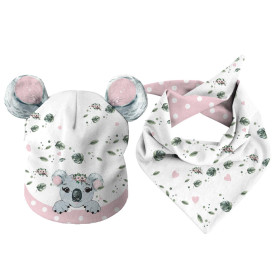 DĚTSKÁ ČEPICE A ŠATKA (TEDDY) - KOALA KAMILA - Sada šití