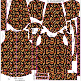 DĚTSKÁ BUNDA PARKA (ARIEL) - JEŘABINA A ŽALUDY (BAREVNÝ PODZIM) - softshell