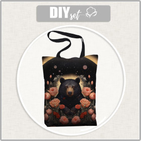 SHOPPER KABELKA - GOTHIC BEAR - voděodolná tkanina - Sada šití