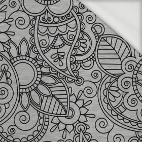 MEHNDI ČERNÉ / melir šedá - teplakovina