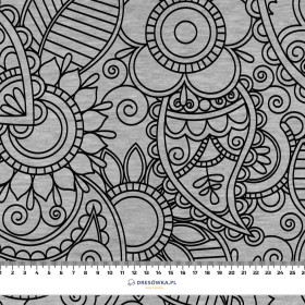 MEHNDI ČERNÉ / melir šedá - teplakovina