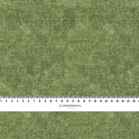 ACID WASH / olivová - organický úplet single jersey s elastanem 