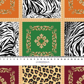 ANIMAL MIX - organický úplet single jersey s elastanem 