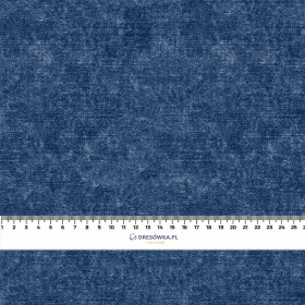 50cm - ACID WASH / TMAVOMODRý - organický úplet single jersey s elastanem 