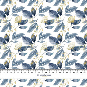 RETRO FLOWERS vz.5 - organický úplet single jersey s elastanem 