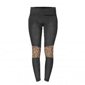 Ženy thermo legíny (GRETA) - LEOPARD / SKVRNY - Sada šití XS