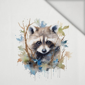 WATERCOLOR RACCOON vz. 1 - Panel (75cm x 80cm) lycra 300g