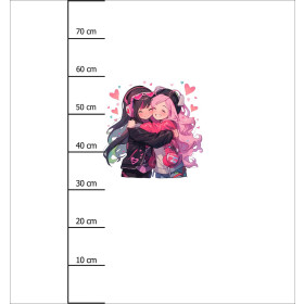 ANIME FRIENDS VZ. 1 - panel (75cm x 80cm) SINGLE JERSEY