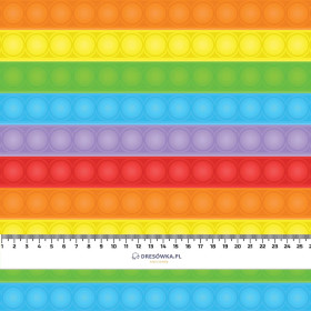BUBLINY / barevná - organický úplet single jersey s elastanem 