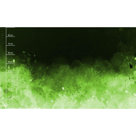 SKVRNY (zelený) / černý - PANEL (90CM x 155cm) Sportovní úplet Slza