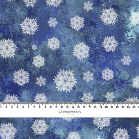 SNĚHOVÉ VLOČKY VZ.2 (WINTER IS COMING) - organický úplet single jersey s elastanem 