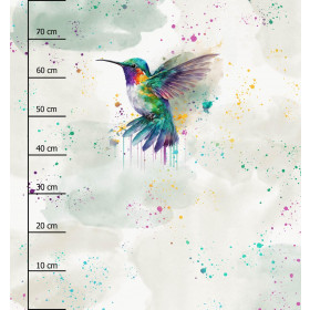 WATERCOLOR HUMMINGBIRD - Panel (75cm x 80cm) lycra 300g