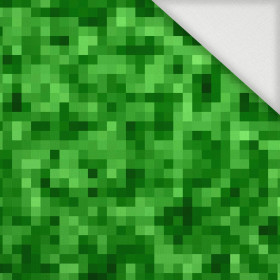 PIXELY Vz. 2 (zelená) - Tkanina na ubrusy