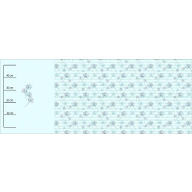 BROKÁTOVÉ PAMPELIŠKY (VÁŽKY A PAMPELIŠKY) - panoramic panel teplákovina (60cm x 155cm)
