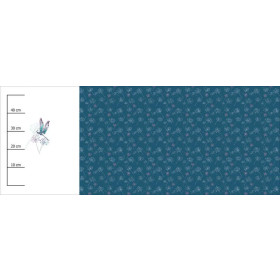 VÁŽKA A PAMPELIŠKY (VÁŽKY A PAMPELIŠKY) - panoramic panel teplákovina (60cm x 155cm)