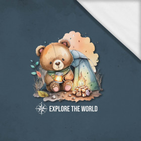 EXPLORE THE WORLD - Paneel (60cm x 50cm) SINGLE JERSEY ITY