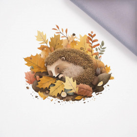 SLEEPING HEDGEHOG - panel, softshell (60cm x 50cm)