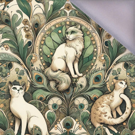 ART NOUVEAU CATS & FLOWERS VZ. 1 - softshell