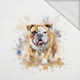 WATERCOLOR BULLDOG - panel (60cm x 50cm) teplákovina