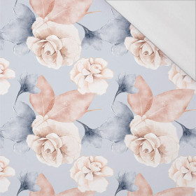 RETRO FLOWERS vz. 4 - organický úplet single jersey s elastanem 