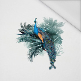 WATERCOLOR PEACOCK - Paneel (60cm x 50cm) Voděodolná tkanina Oxford