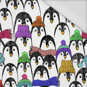 Tučňáci s šálou - tkanina voděodolná