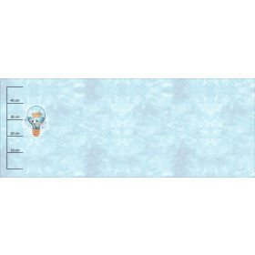 VELRYBA V ŽÁROVCE vz. 2 (KOUZELNÝ OCEÁN) - panoramic panel teplákovina (60cm x 155cm)