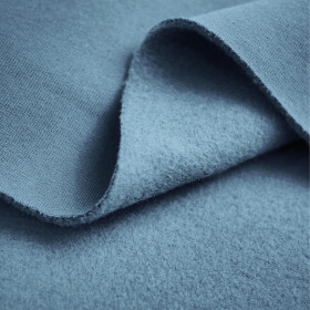 M-18 DUSTY BLUE - silná teplákovina počesaná D300