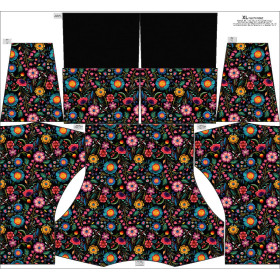 MIKINA NETOPÝR S NÁKRČNÍKEM (FURIA) - FLOWERS 3D vz. 9 - Sada šití